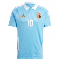 Camiseta Bélgica Romelu Lukaku #10 Visitante Equipación Eurocopa 2024 manga corta